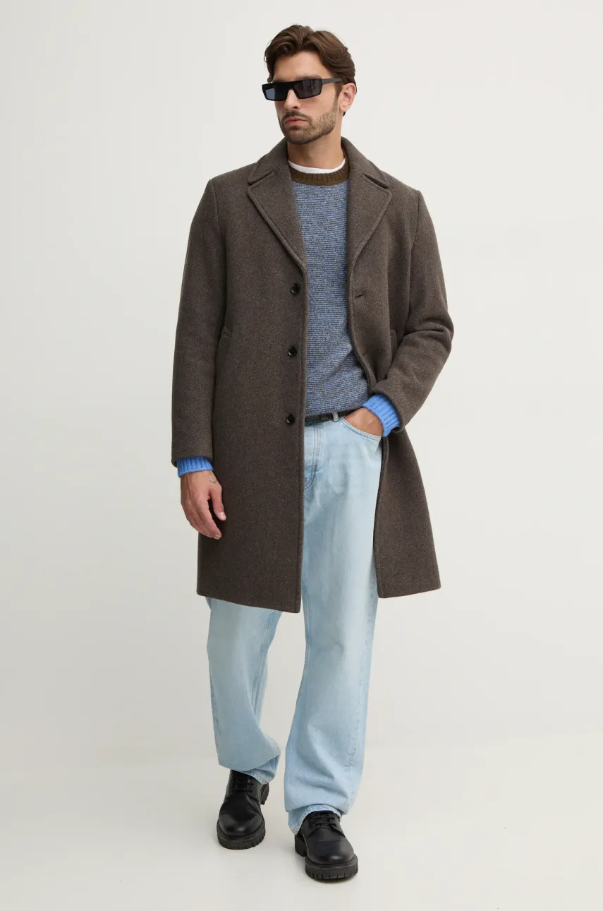 Шерстяной свитер United Colors of Benetton мужской 103AK108O Шерстяной свитер United Colors of Benetton мужской 103AK108O