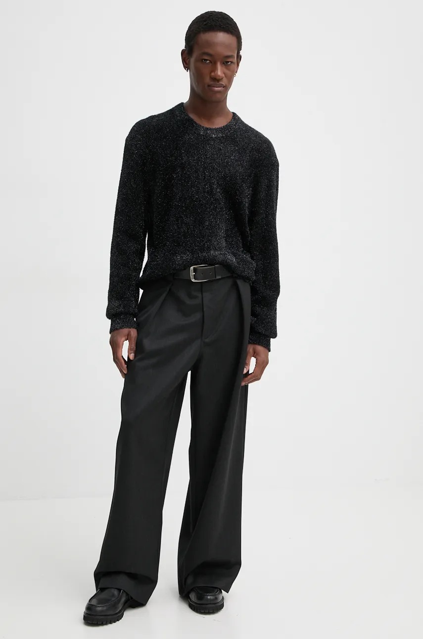 Кашемировый свитер The Kooples цвет чёрный лёгкий HPUL29023K Кашемировый свитер The Kooples цвет чёрный лёгкий HPUL29023K