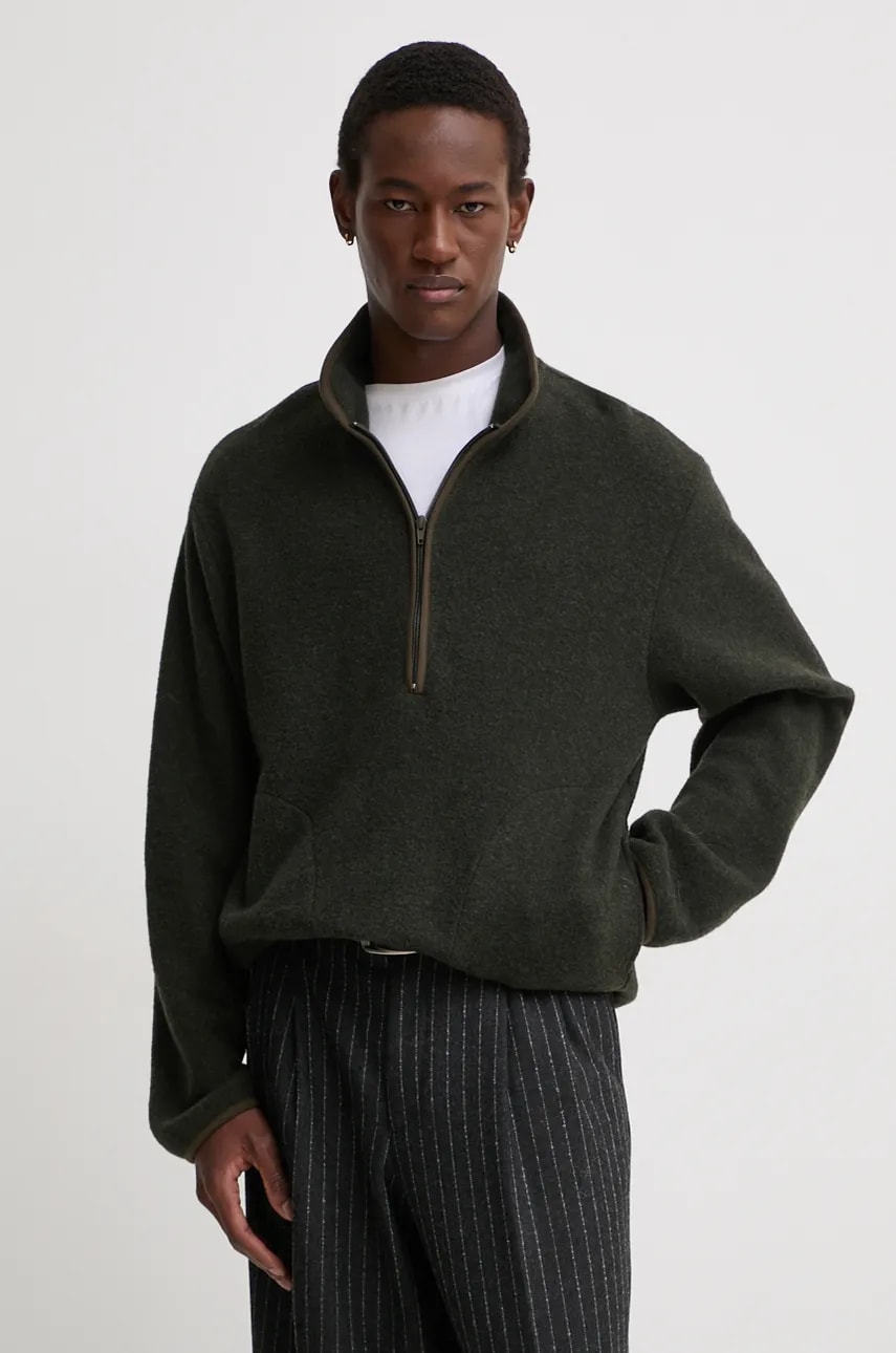 Sunflower pulover din amestec de lana barbati, culoarea verde, light, 2028 Sunflower pulover din amestec de lana barbati, culoarea verde, light, 2028