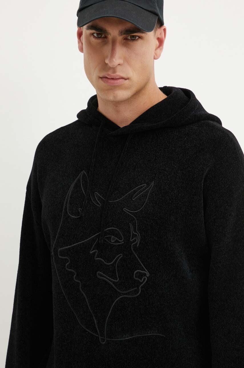 

Суичър Armani Exchange в черно с качулка с изчистен дизайн XM000027 AF10350, Черен