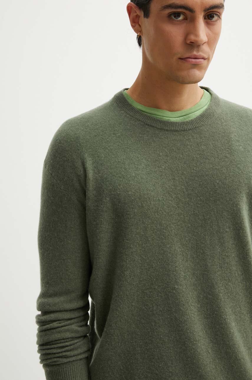 Μάλλινο πουλόβερ American Vintage ανδρικό, χρώμα: πράσινο, MRAX18AH24 φωτογραφία