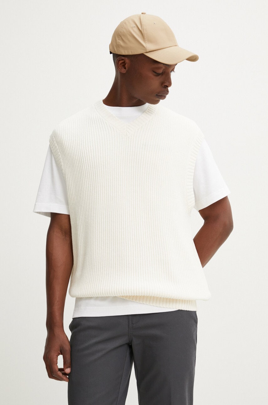 Hollister Co. vesta culoarea bej, KI320-4045