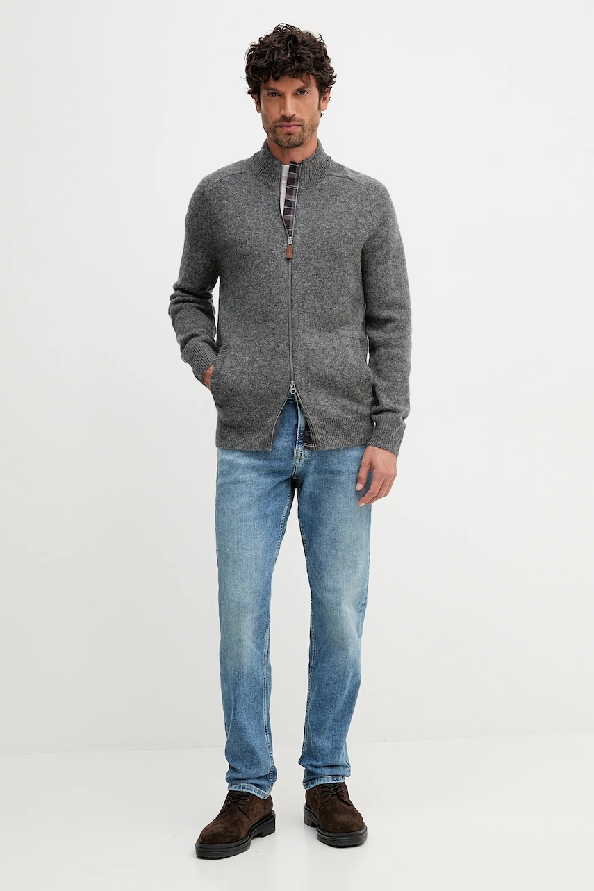 Шерстяной свитер Barbour цвет чёрный MKN1590 Шерстяной свитер Barbour цвет чёрный MKN1590