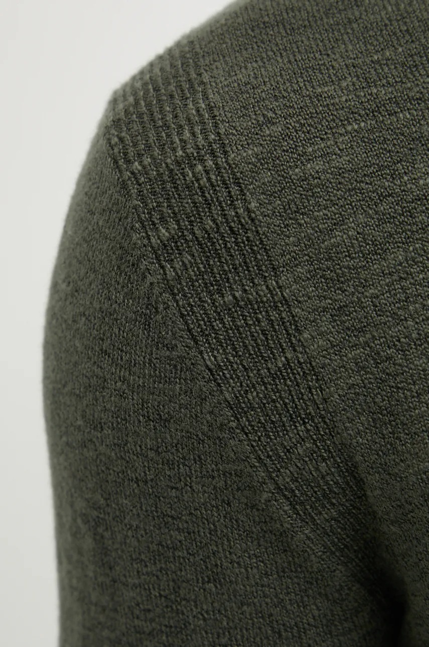 Πουλόβερ Sisley χρώμα: πράσινο, 1VGHS103Q φωτογραφία