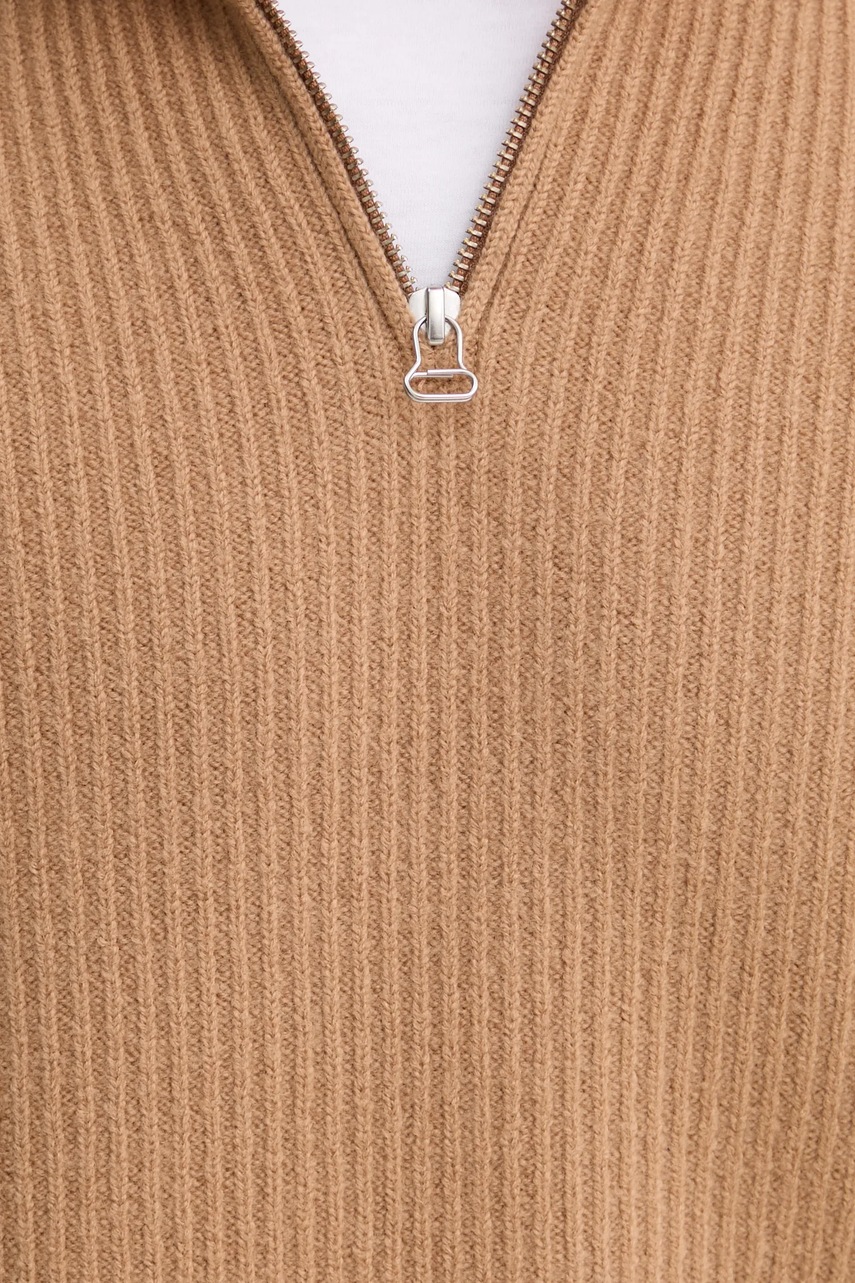 Вовняний светр A.P.C. pull alex чоловічий колір коричневий теплий гольф WVBAJ.H23057 
