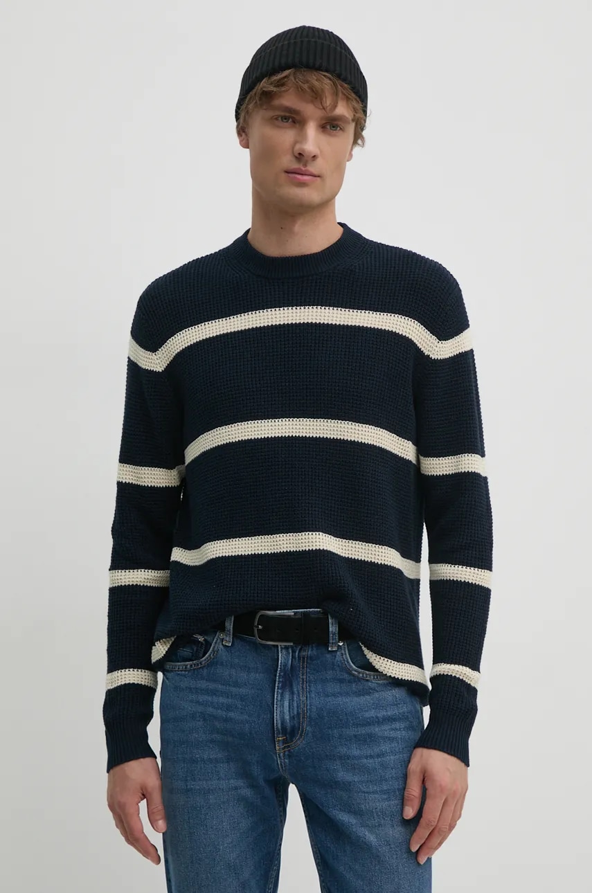 Pepe Jeans pulover de bumbac CAIRO culoarea albastru marin, light, PM702444