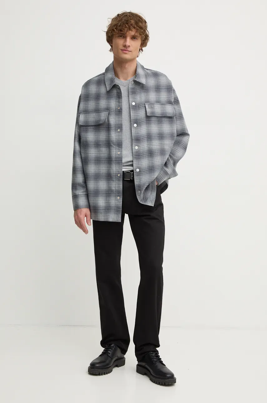 Свитер с примесью шерсти Pepe Jeans NEW ANDRE V NECK мужской цвет серый лёгкий PM702468 Свитер с примесью шерсти Pepe Jeans NEW ANDRE V NECK мужской цвет серый лёгкий PM702468