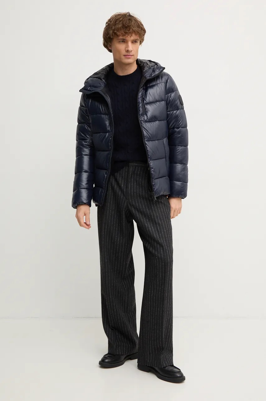 Шерстяной свитер Lacoste мужской цвет синий  AH2924