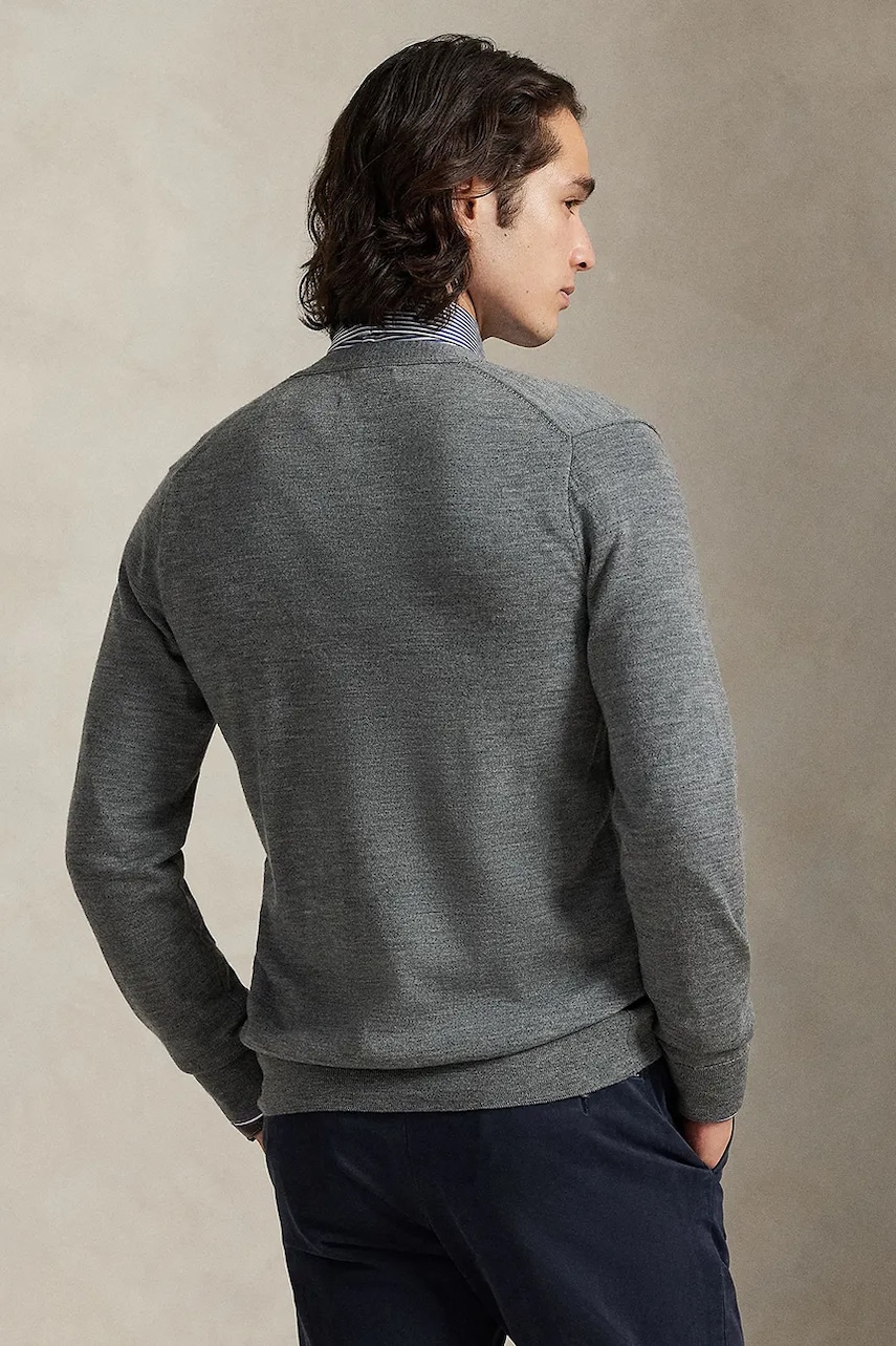 Шерстяной кардиган Polo Ralph Lauren RWS-Longsleeve цвет синий 710946144 Шерстяной кардиган Polo Ralph Lauren RWS-Longsleeve цвет синий 710946144