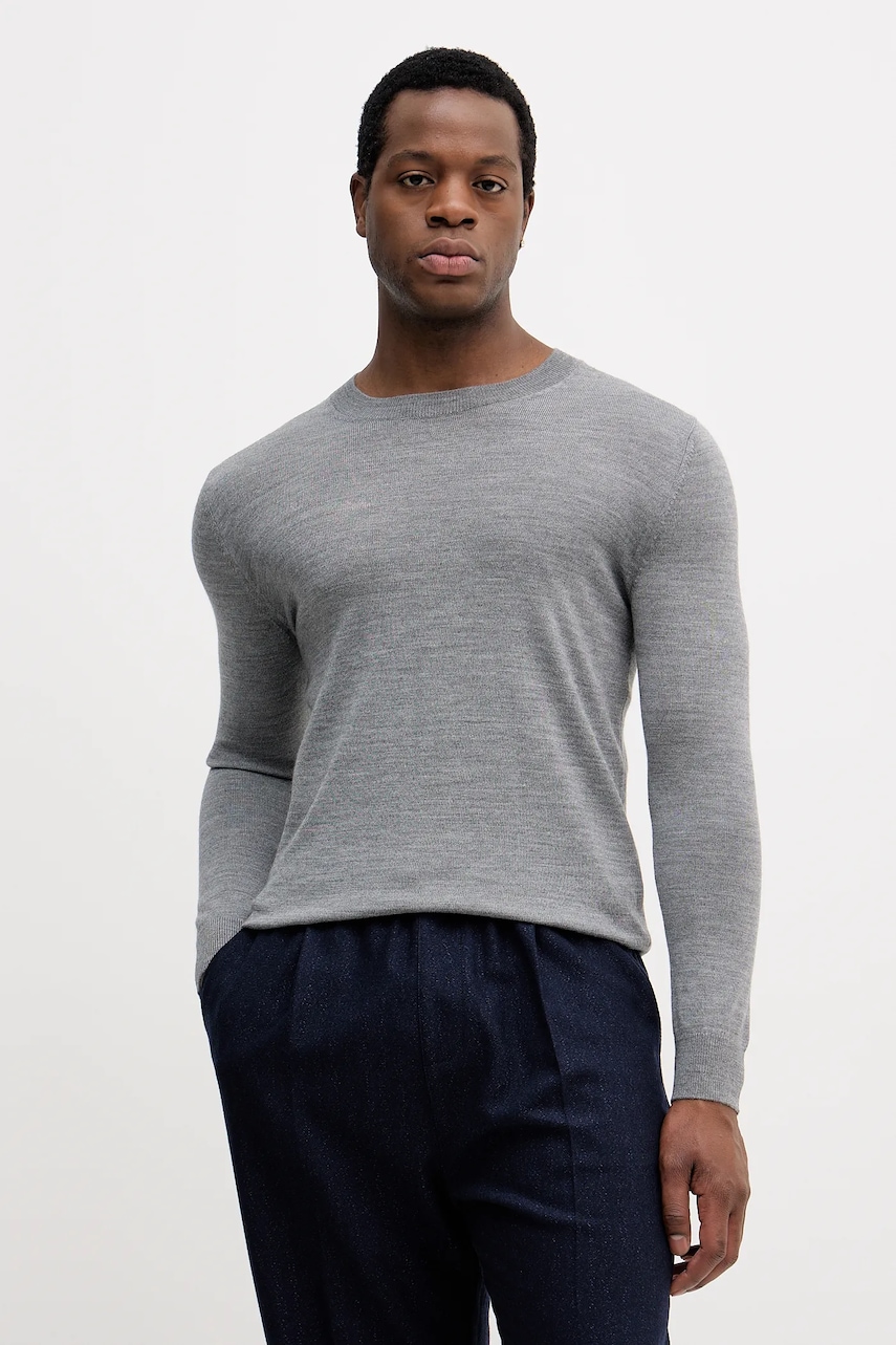 Sisley pulover de lână culoarea verde, light, 11BAS100Y