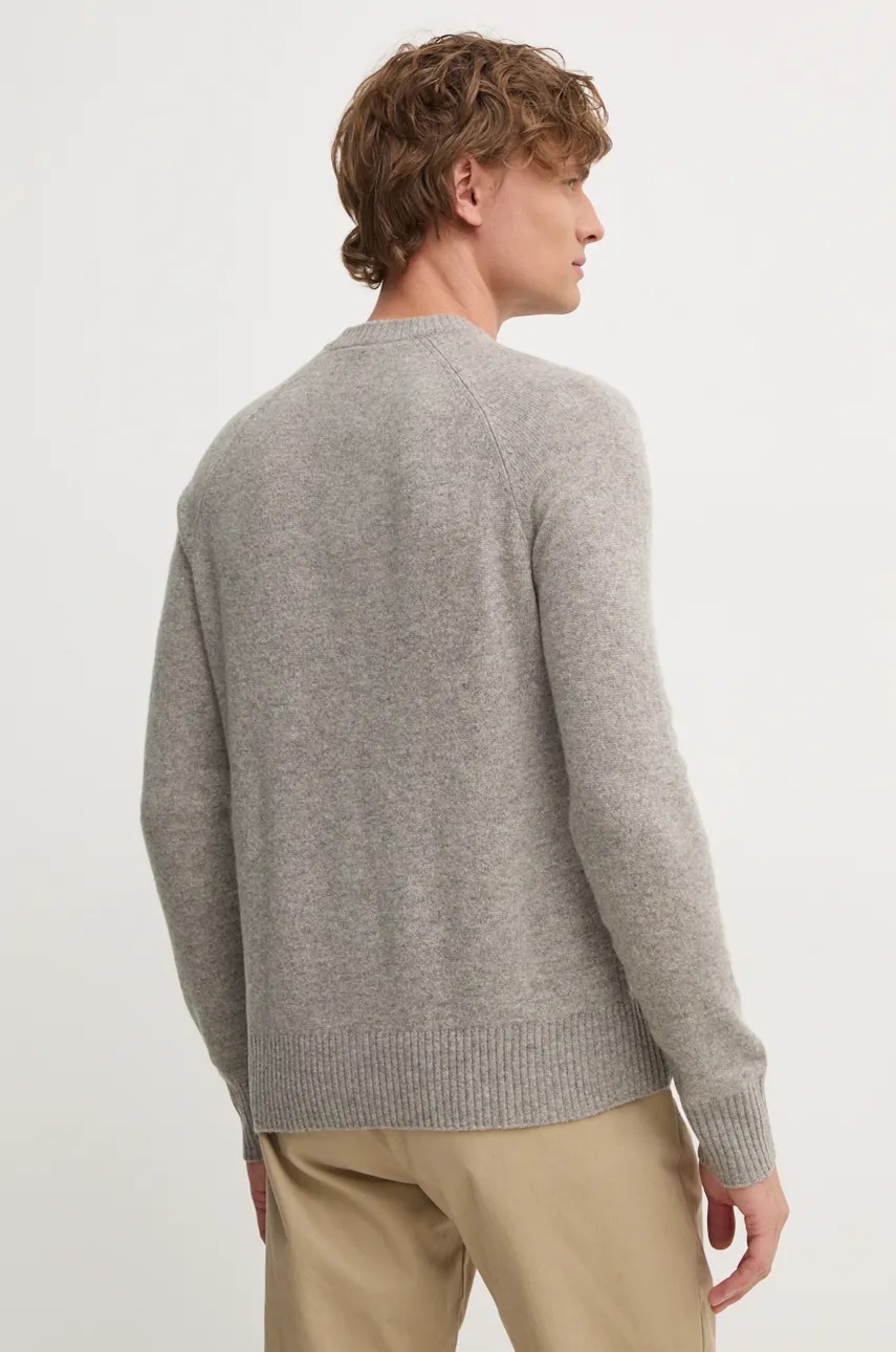 Вовняний светр Calvin Klein чоловічий колір сірий  K10K113388 