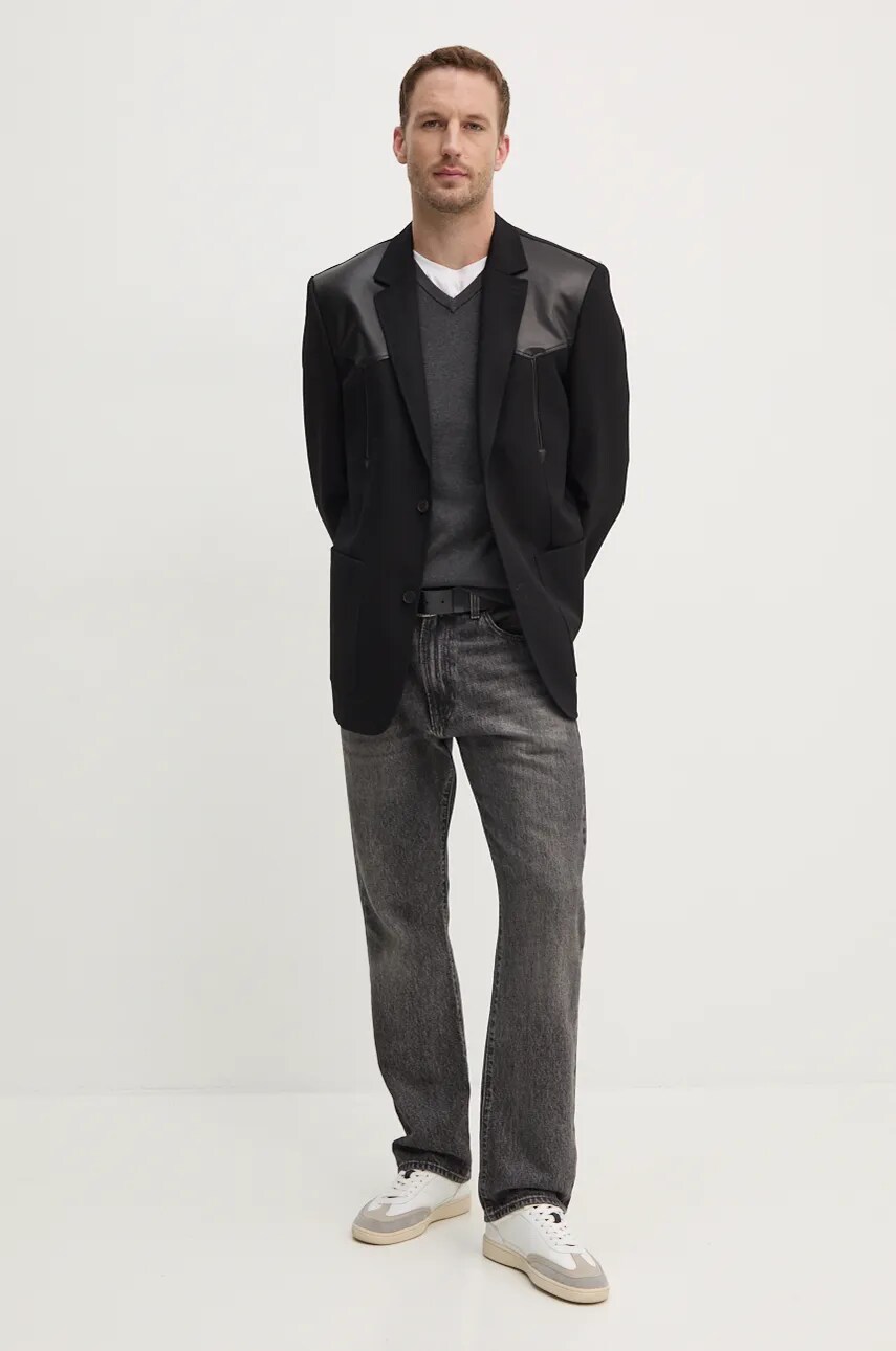Хлопковый свитер Tommy Hilfiger цвет серый лёгкий MW0MW14745 Хлопковый свитер Tommy Hilfiger цвет серый лёгкий MW0MW14745
