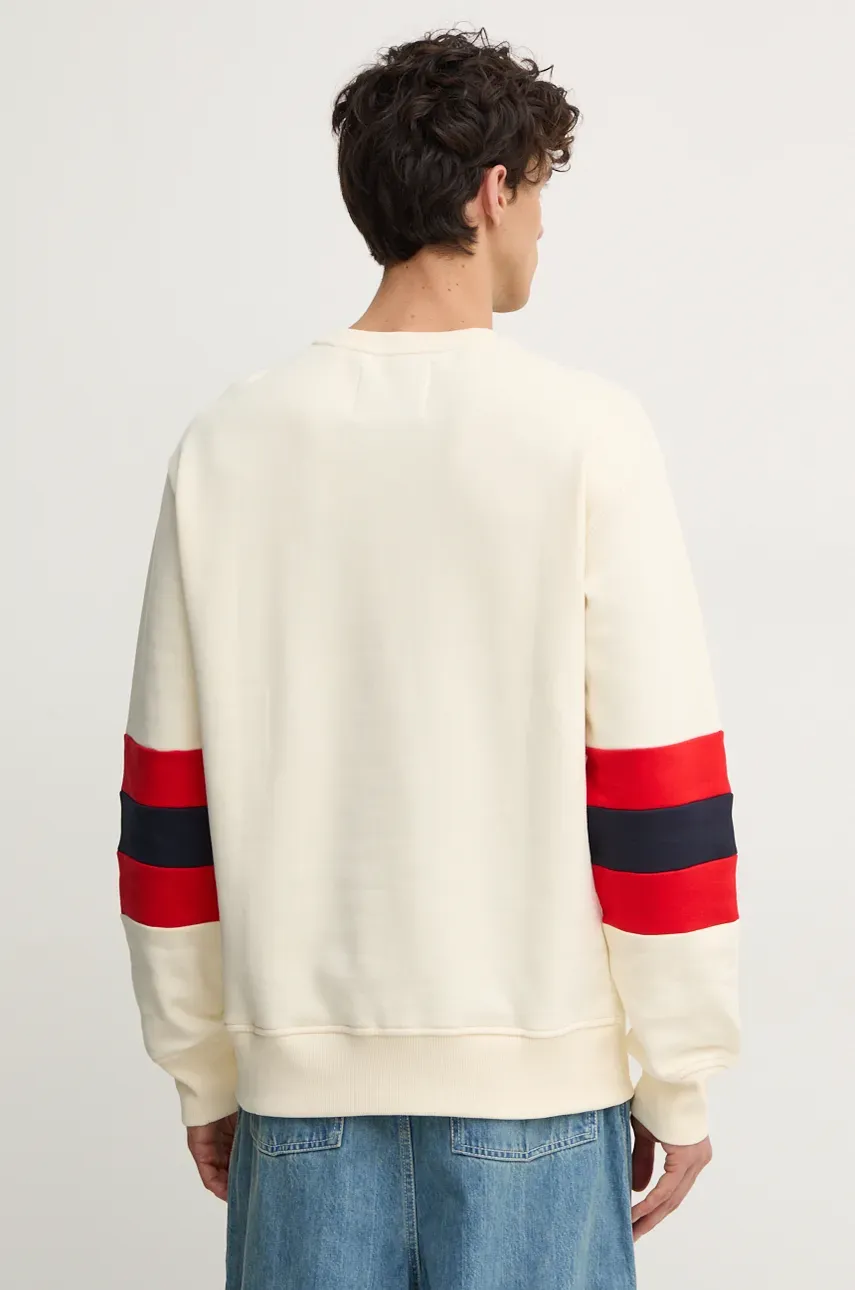 Хлопковая кофта Gant мужская цвет бежевый узор 2036040 Хлопковая кофта Gant мужская цвет бежевый узор 2036040