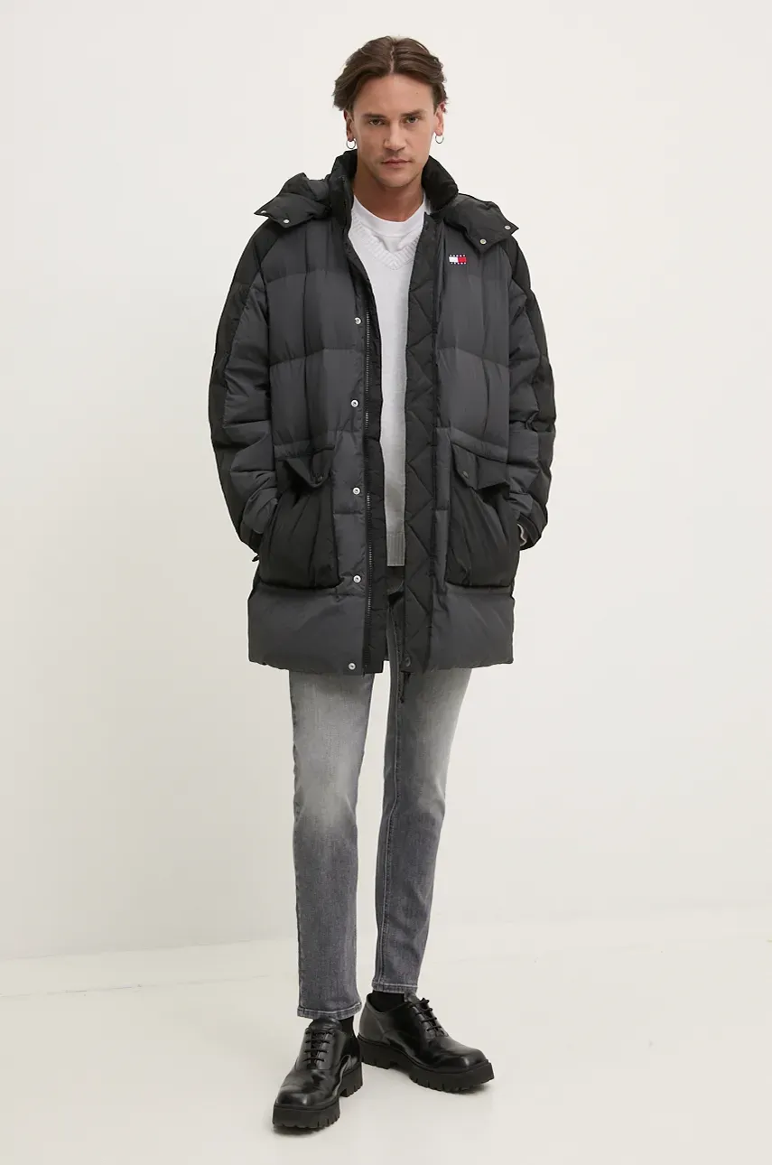 Хлопковый свитер Tommy Jeans цвет серый DM0DM19429 Хлопковый свитер Tommy Jeans цвет серый DM0DM19429
