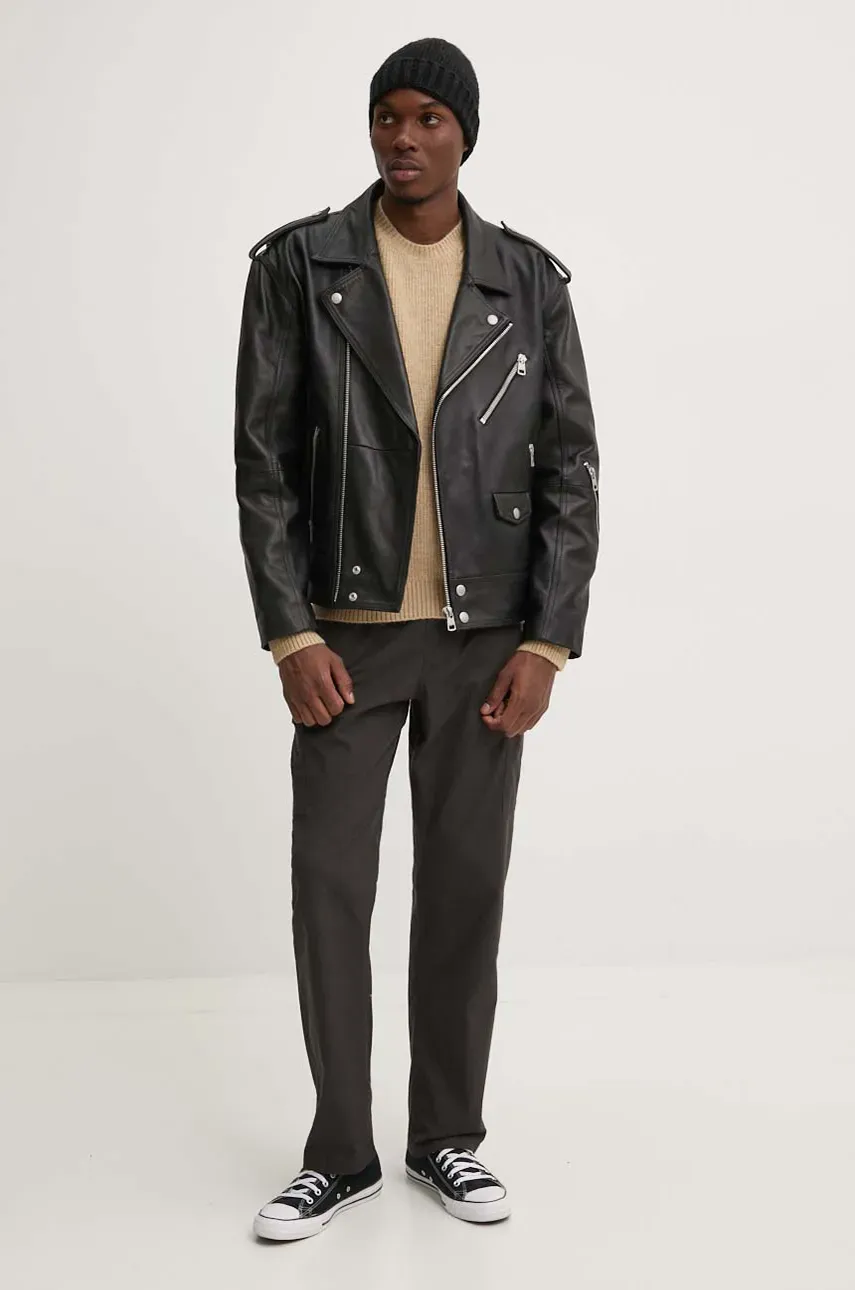 Свитер Tommy Jeans мужской цвет коричневый DM0DM19440 Свитер Tommy Jeans мужской цвет коричневый DM0DM19440