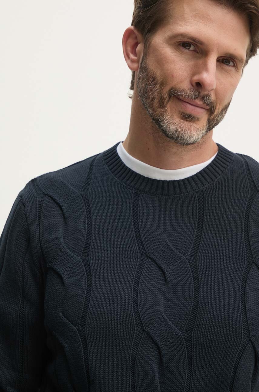 

Памучен пуловер Lindbergh в тъмносиньо 30-805015, Тъмносин