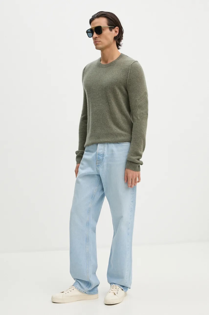 Кашемировый свитер ZADIG&VOLTAIRE цвет зелёный лёгкий KMSW00664 Кашемировый свитер ZADIG&VOLTAIRE цвет зелёный лёгкий KMSW00664