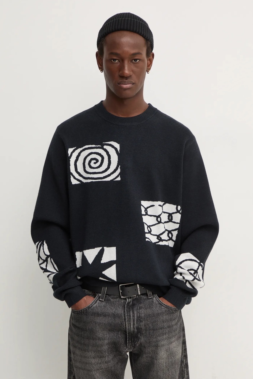 

Пуловер Volcom x KEUTCHI мъжки в черно A0732402, Черен
