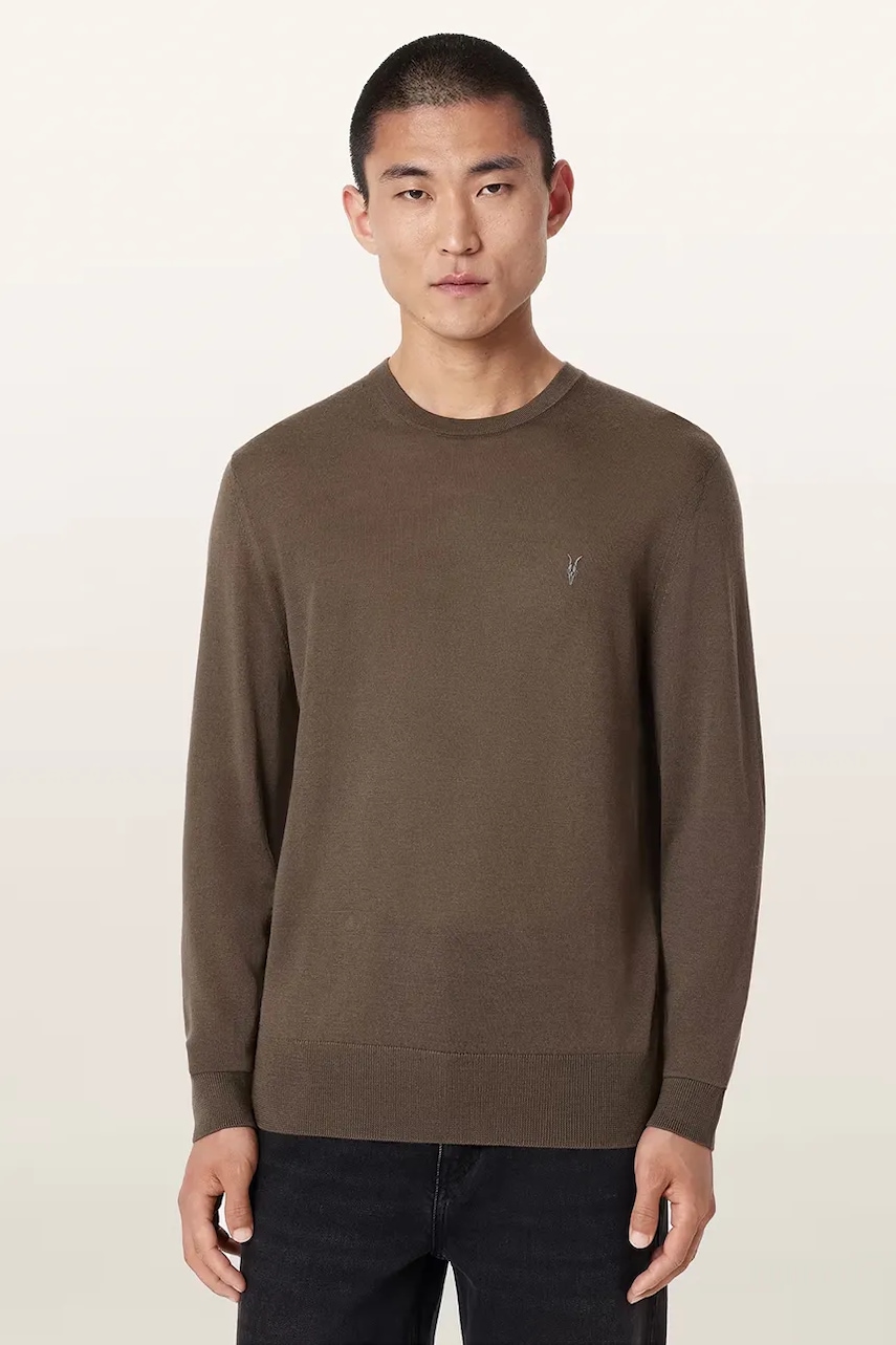 AllSaints  pulover pentru bărbați din lână merino