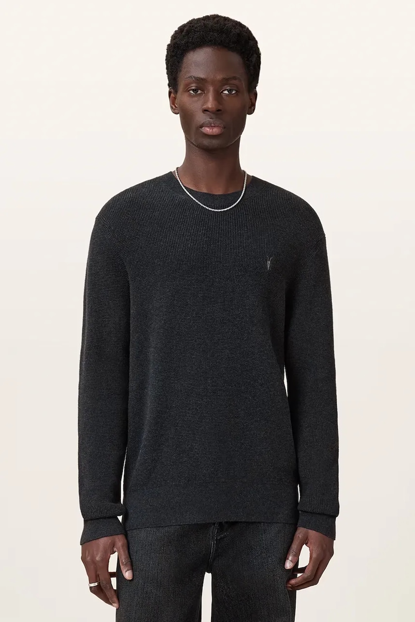 AllSaints sweter męski z dodatkiem wełny