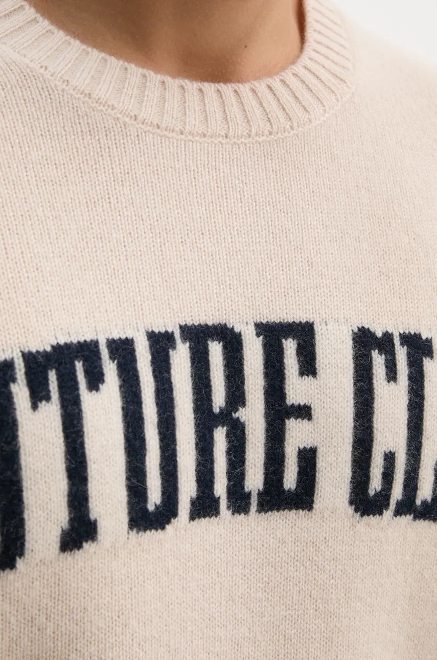 Πουλόβερ κασμίρ G-Star Raw χρώμα: μπεζ, MPR02221 φωτογραφία