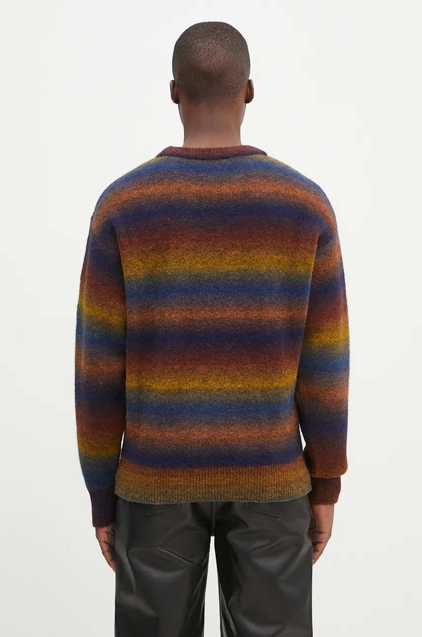 Sveter s prímesou vlny Aries Boucle Space Dye Knit