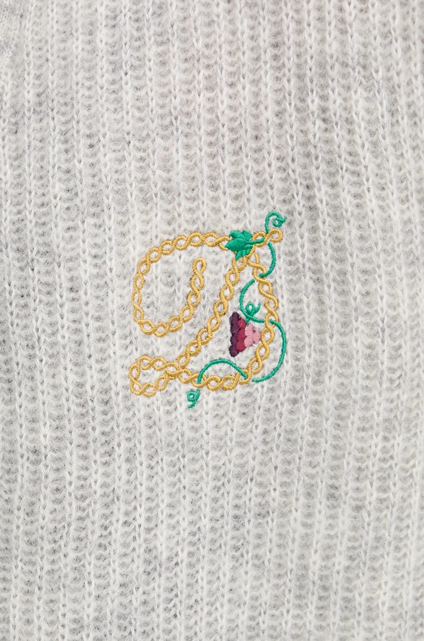 Μάλλινη ζακέτα Drôle de Monsieur Le Cardigan D Raisin χρώμα: γκρι, E.CA130.PA021.GY Le Cardigan D Raisin φωτογραφία