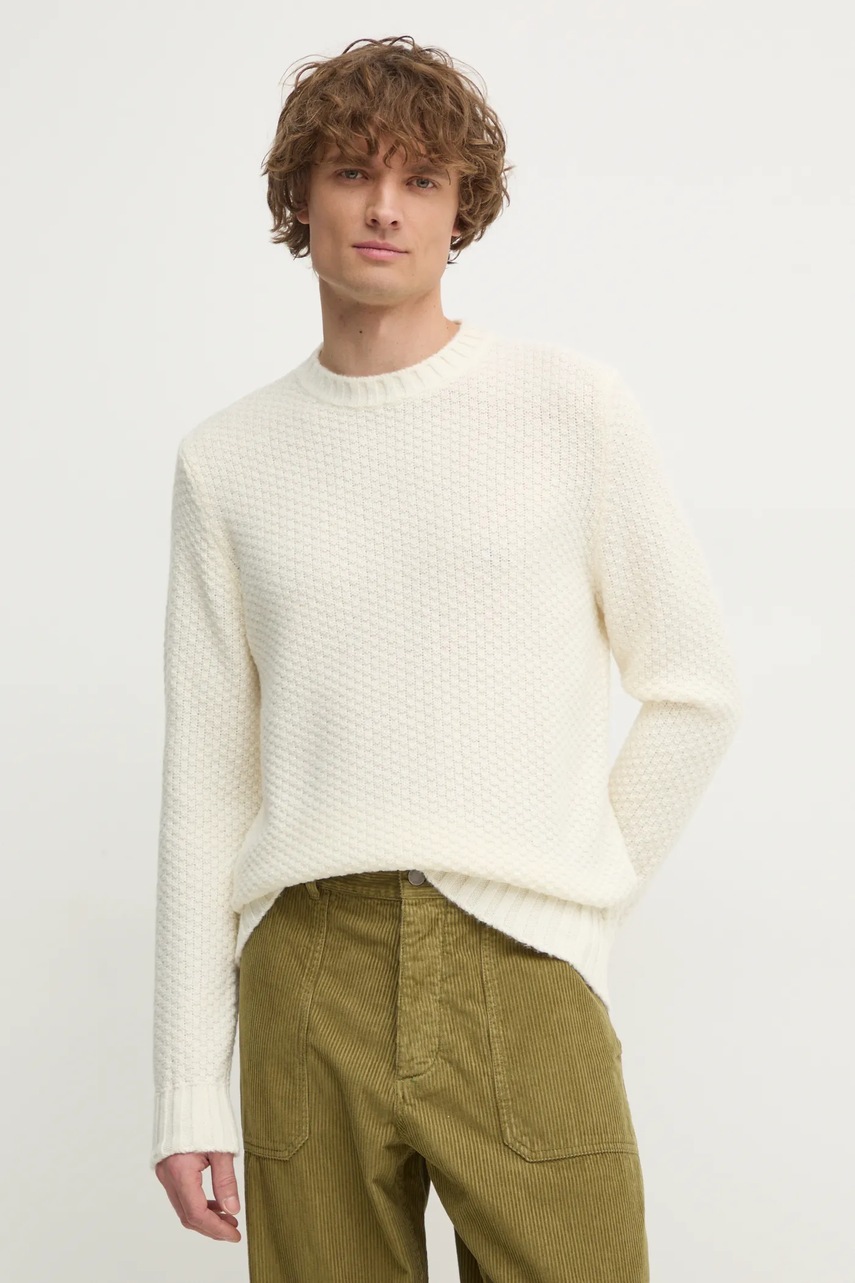 Sisley pulover bărbați, culoarea bej 1176S104D