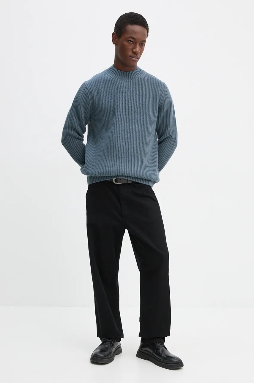 Шерстяной свитер G-Star мужской цвет серый тёплый D23731-D447 Шерстяной свитер G-Star мужской цвет серый тёплый D23731-D447