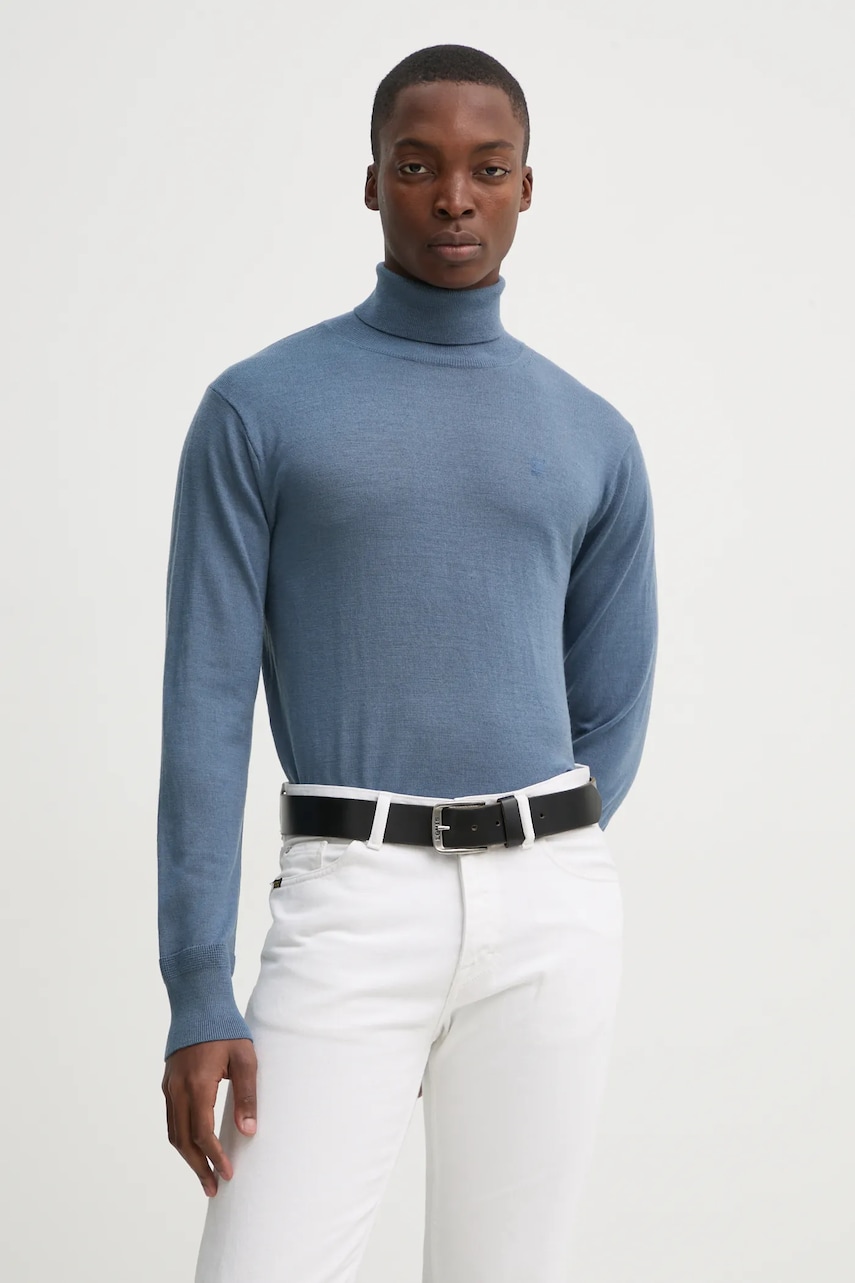G-Star Raw pulover de lana barbati, light, cu guler, D25177-D847 G-Star Raw pulover de lana barbati, light, cu guler, D25177-D847
