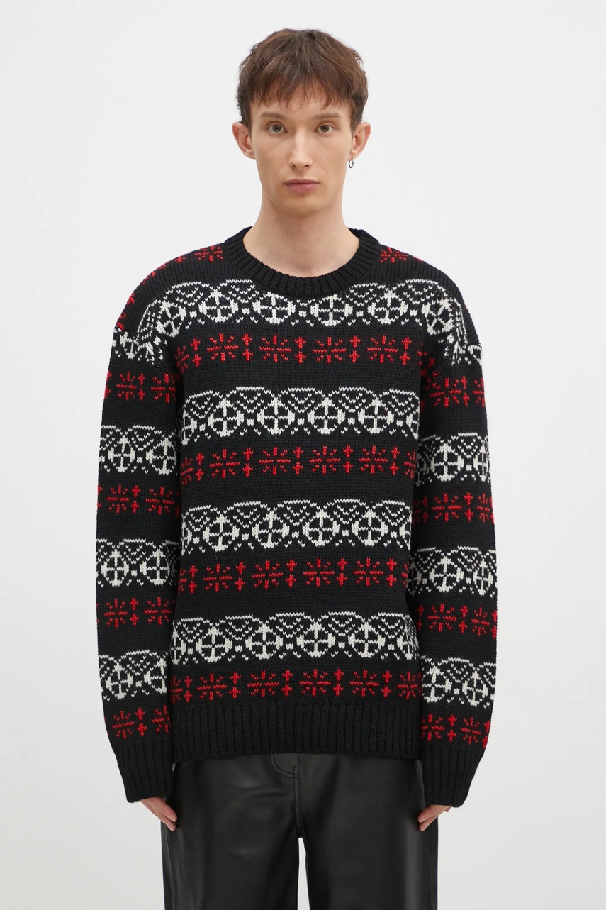 Needles pulover de lână Crew Neck Sweater