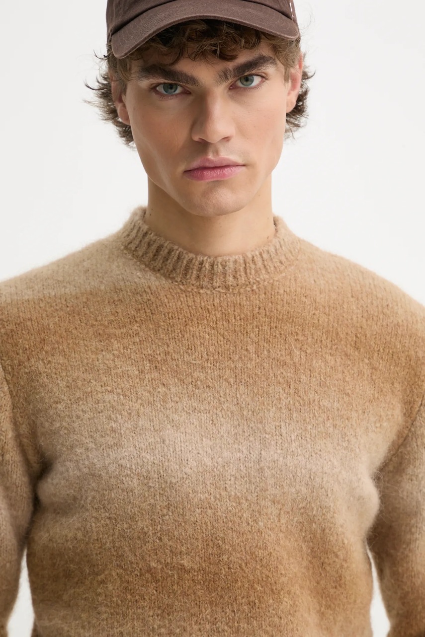 Πουλόβερ Études Studio χρώμα: μπεζ, H24MMKNI604 φωτογραφία