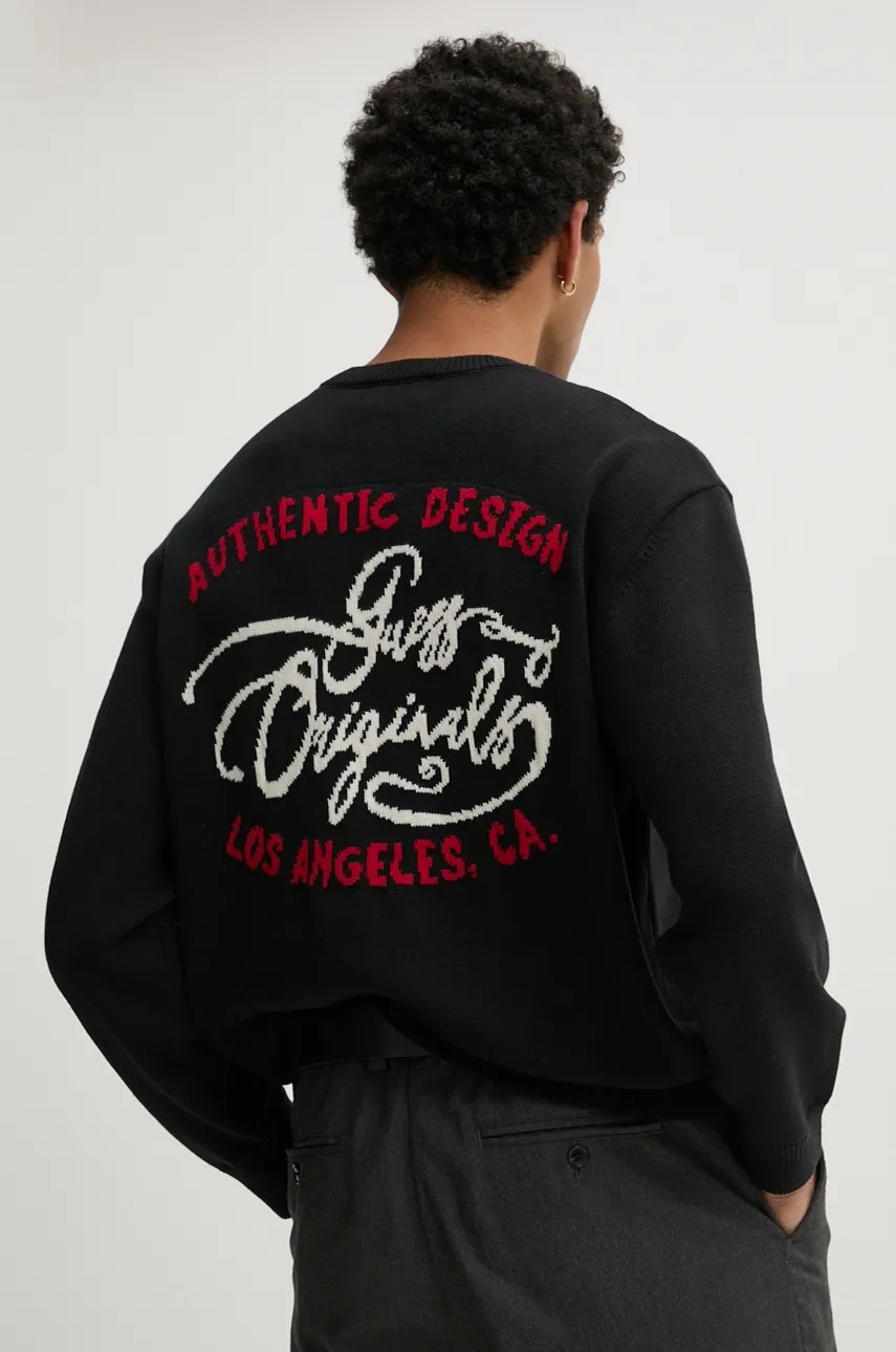 Хлопковый свитер Guess Originals цвет чёрный M4BR40 Z34N1 Хлопковый свитер Guess Originals цвет чёрный M4BR40 Z34N1