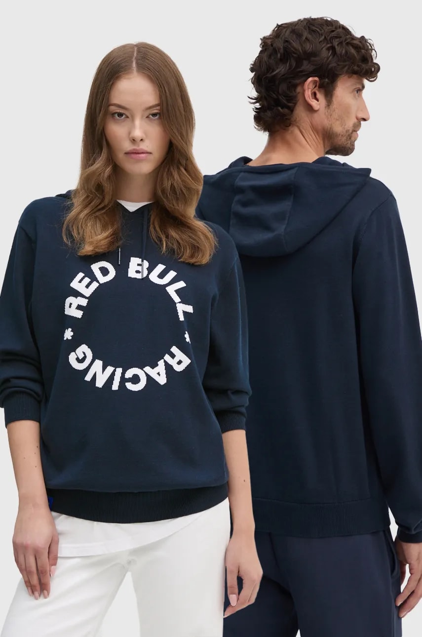Pepe Jeans pulover de bumbac Red Bull Racing x Pepe Jeans culoarea bleumarin, light, RU700001 Pepe Jeans pulover de bumbac Red Bull Racing x Pepe Jeans culoarea bleumarin, light, RU700001