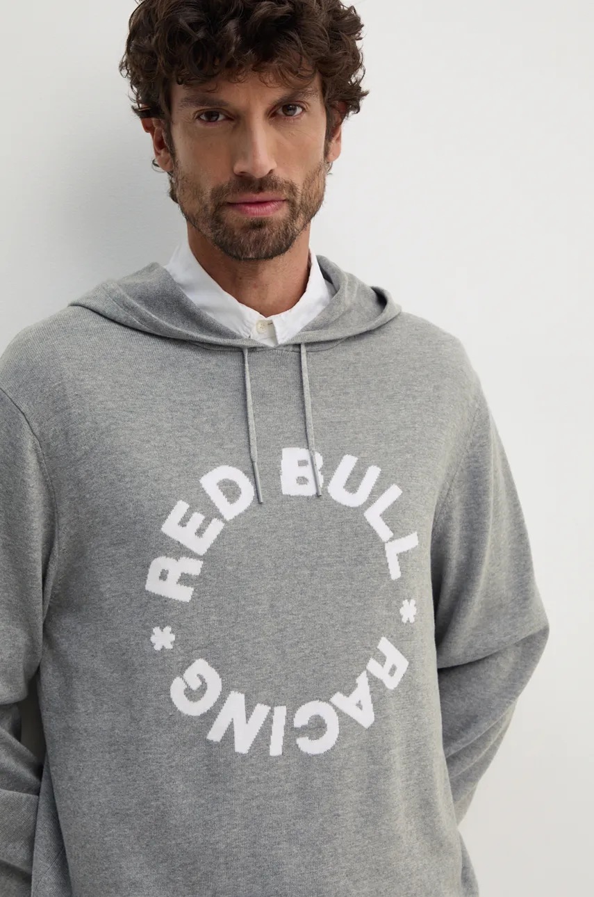 Βαμβακερό πουλόβερ Red Bull Racing x Pepe Jeans χρώμα: γκρι, RU700001 φωτογραφία