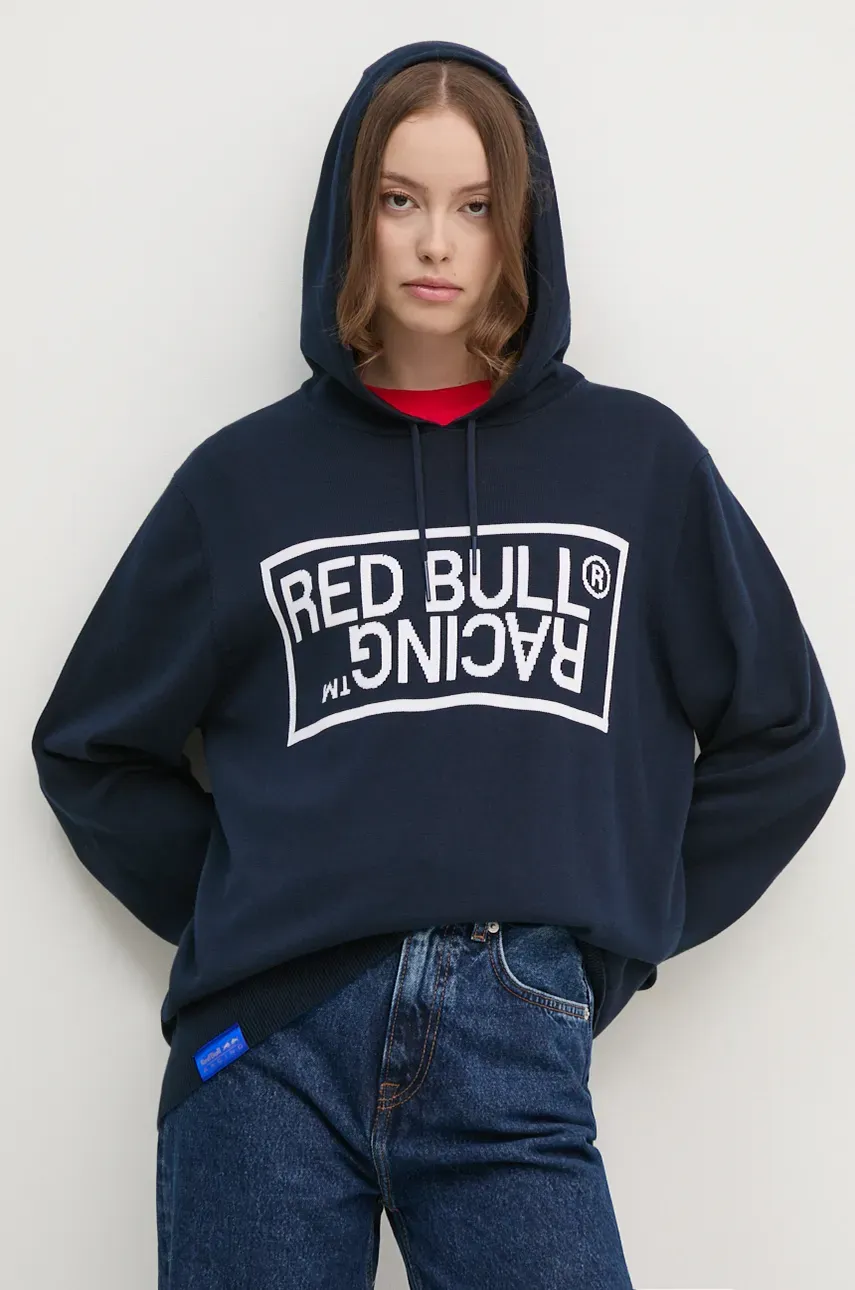 Хлопковый свитер Red Bull Racing x Pepe Jeans Red Bull Racing x Pepe Jeans цвет синий лёгкий RU700003 Хлопковый свитер Red Bull Racing x Pepe Jeans Red Bull Racing x Pepe Jeans цвет синий лёгкий RU700003