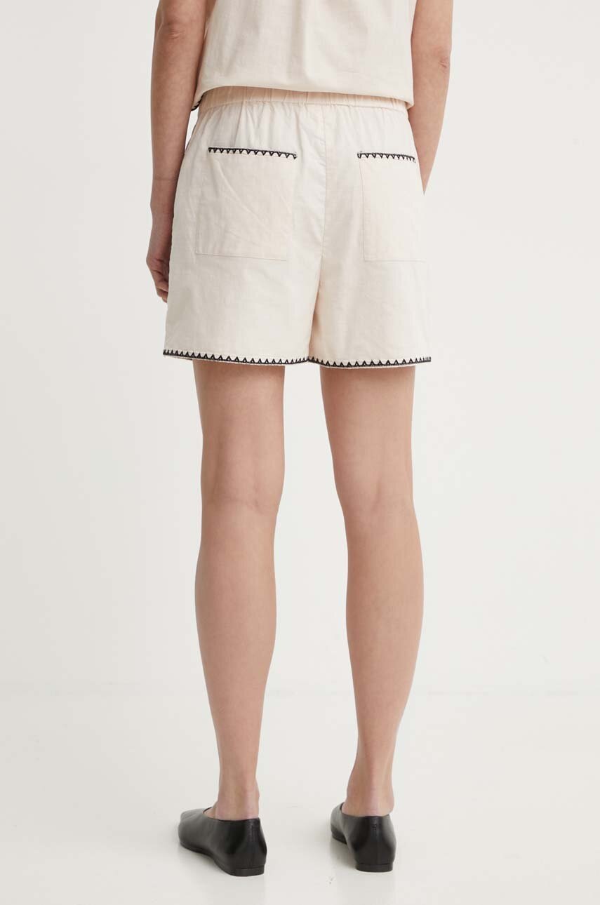 Βαμβακερό σορτσάκι Résumé BeatriceRS Shorts χρώμα: μπεζ, 121881184 φωτογραφία