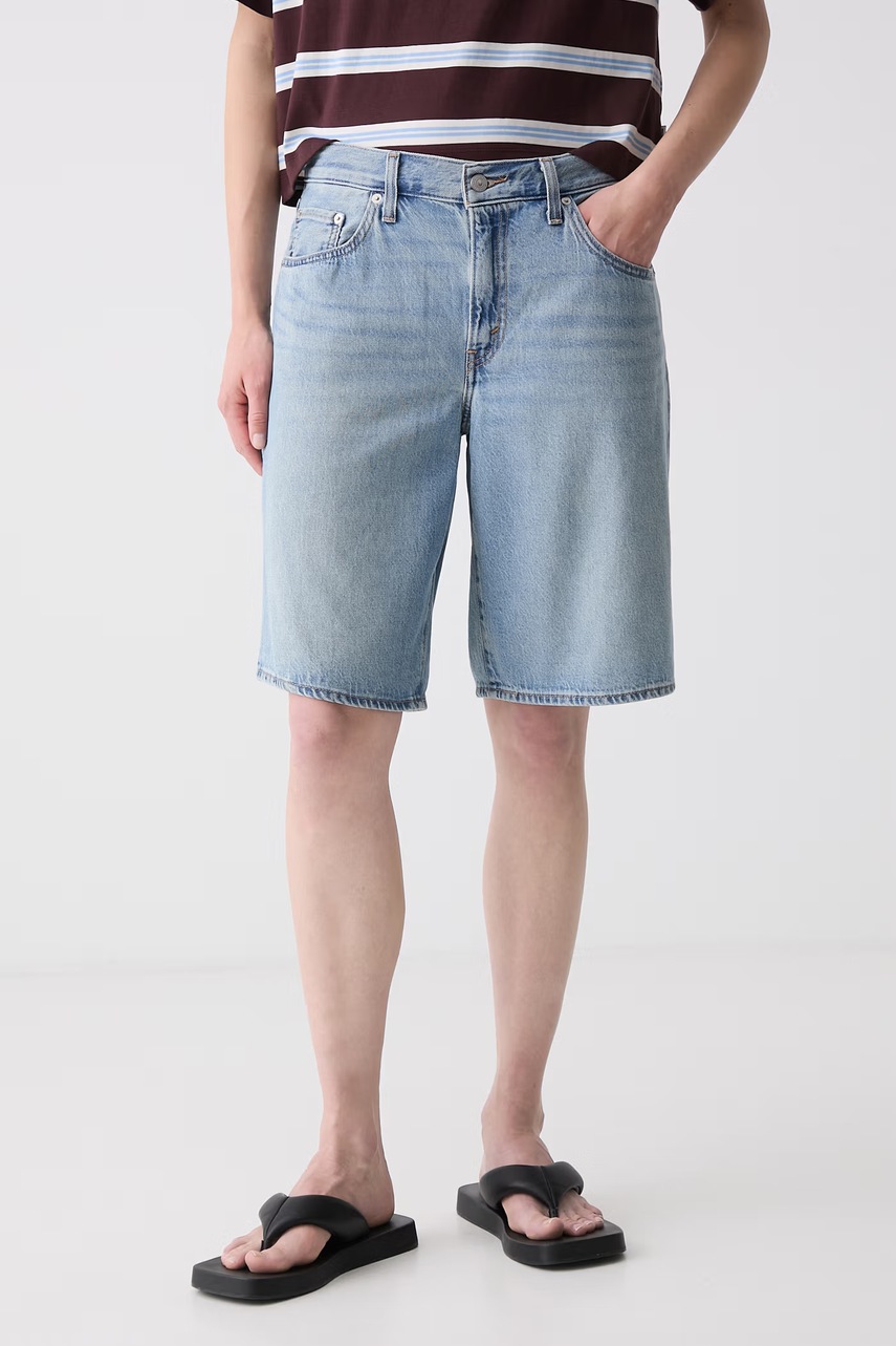 Levi's pantaloni scurți pentru femei din denim BAGGY DAD