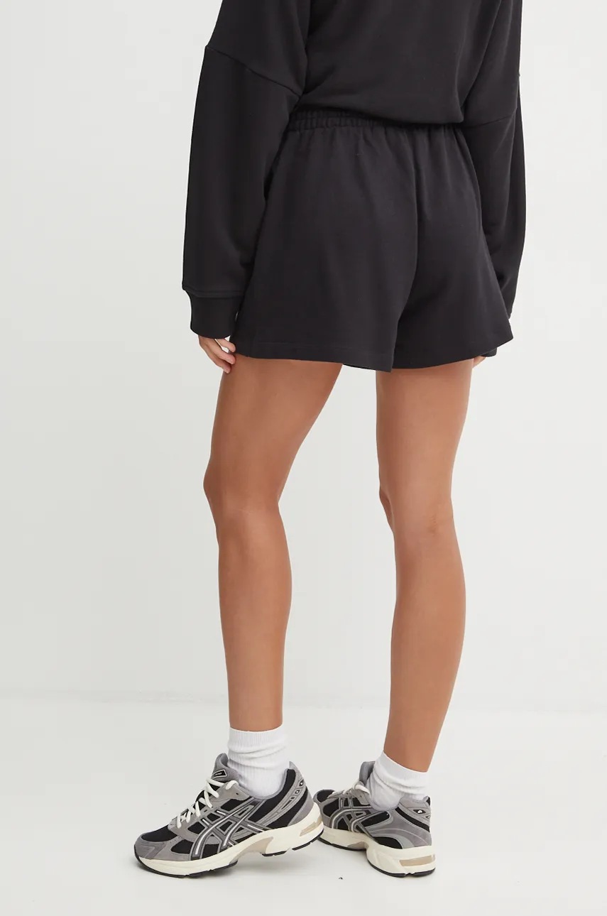 Pamučne kratke hlače adidas Originals Essential boja: crna, bez uzorka, visoki struk, IY7343