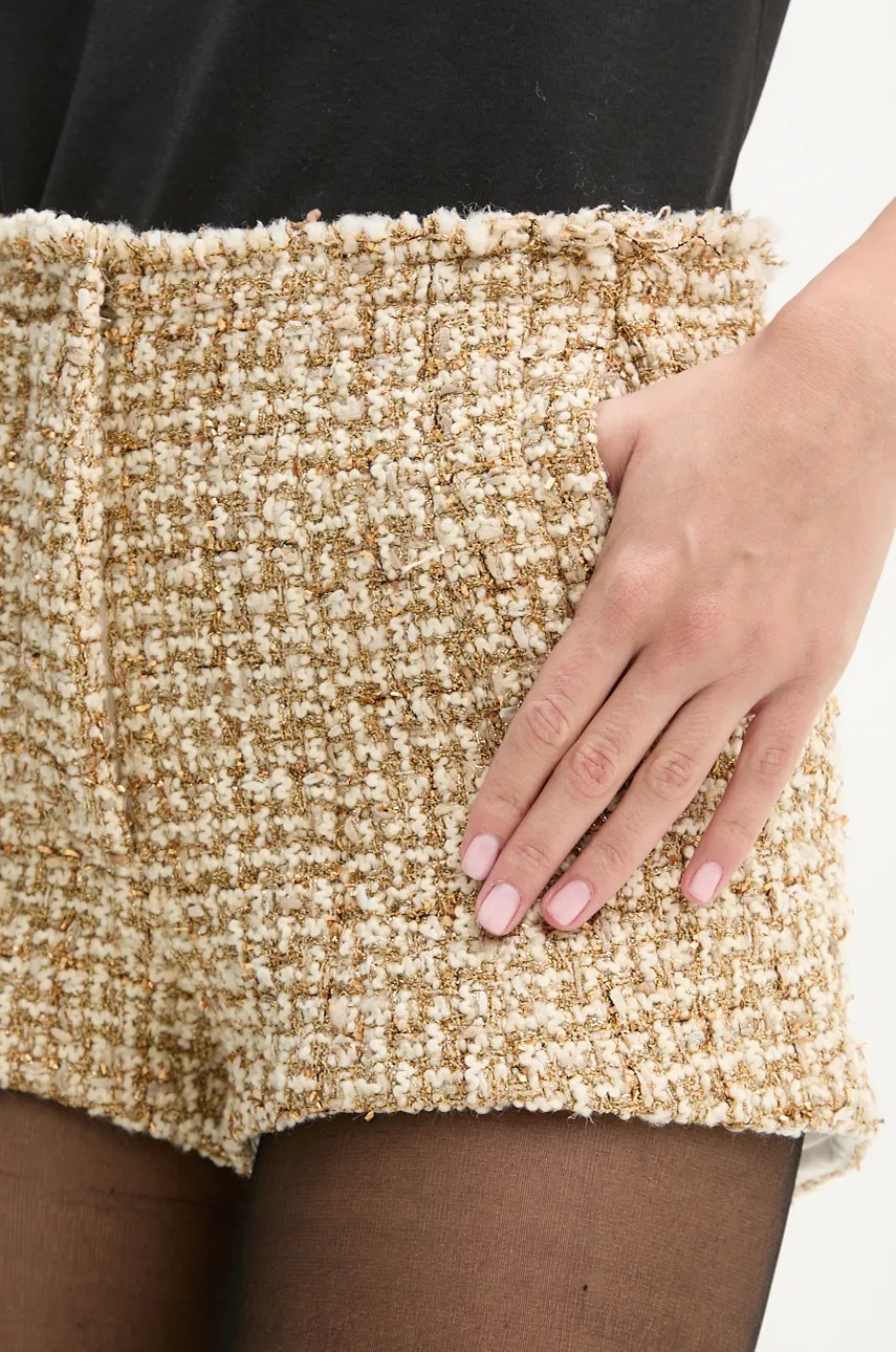 Μάλλινο σορτς IRO χρώμα: χρυσαφί, WM30CAROLINE φωτογραφία