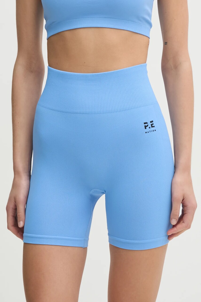 P.E Nation pantaloni scurți de antrenament Restore Seamless neted, high waist, 243S296