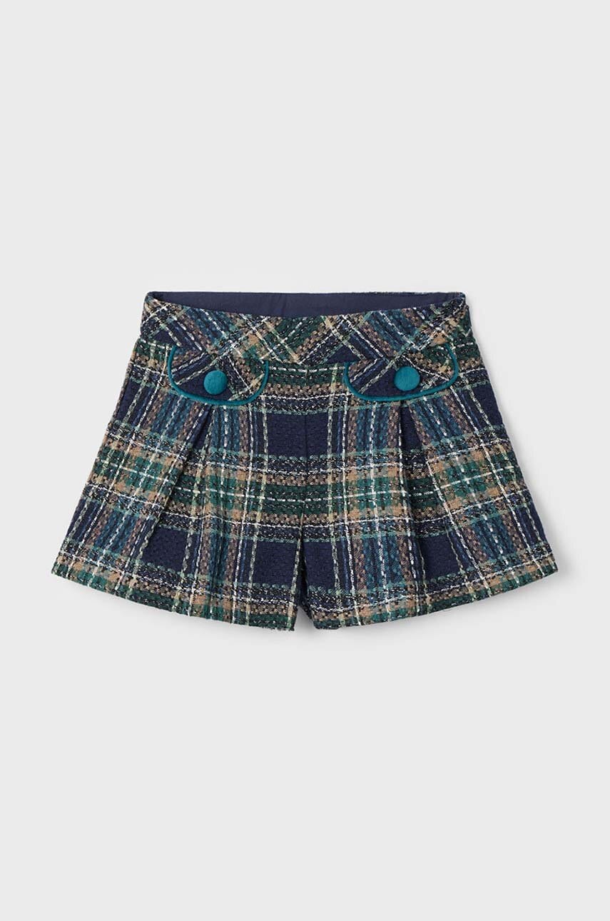 Mayoral pantaloni scurti copii culoarea turcoaz, modelator, 4217