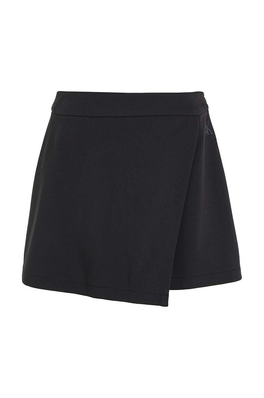 Детские шорты Calvin Klein Jeans цвет чёрный однотонные IG0IG02731