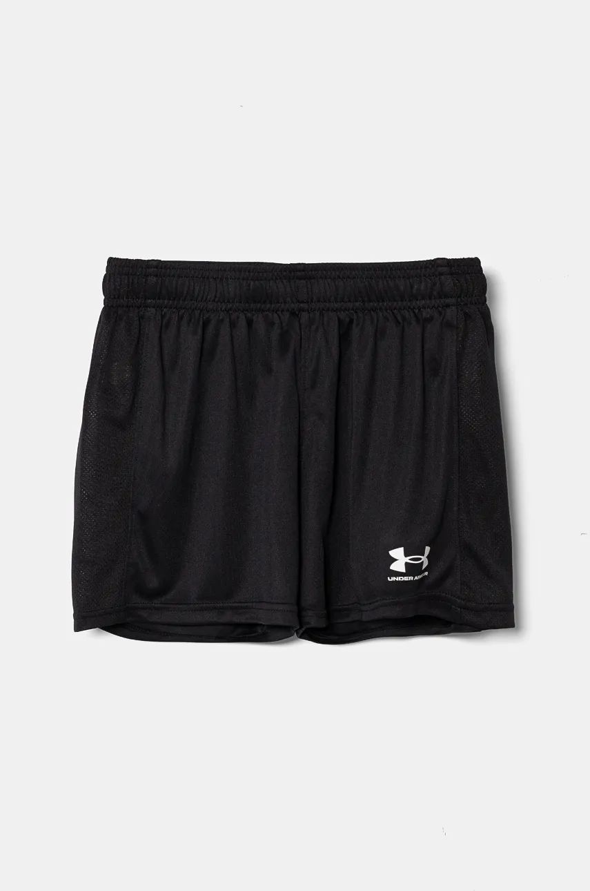 Under Armour pantaloni scurti copii G s Ch. Knit Short culoarea negru, cu imprimeu, talie reglabila, 1379457