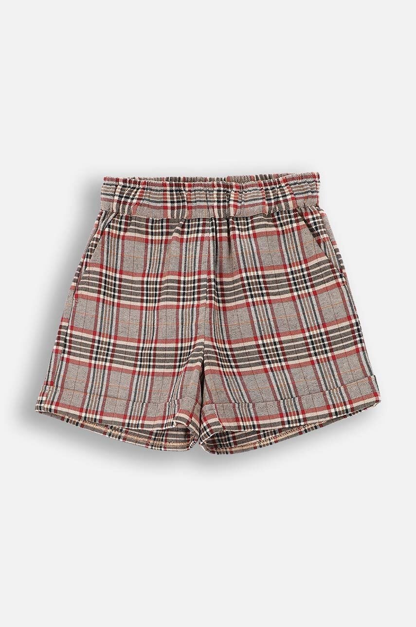 Coccodrillo pantaloni scurți din bumbac pentru copii culoarea maro, modelator, RODEO GIRL JUNIOR Coccodrillo pantaloni scurți din bumbac pentru copii culoarea maro, modelator, RODEO GIRL JUNIOR