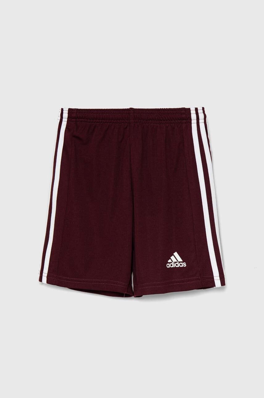 adidas Performance pantaloni scurti copii SQUAD 21 SHO culoarea bordo, modelator, talie reglabila, GN8081