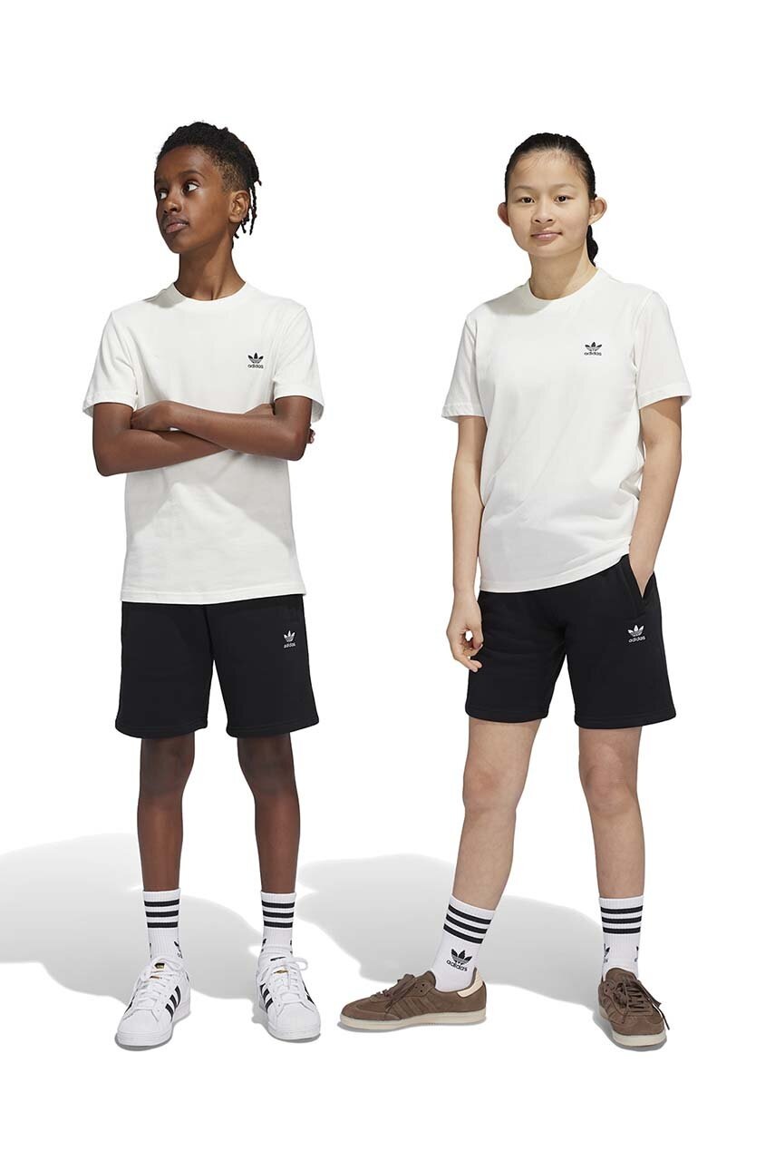 adidas Originals pantaloni scurți copii SHORTS culoarea negru, uni, talie reglabila, IW3499
