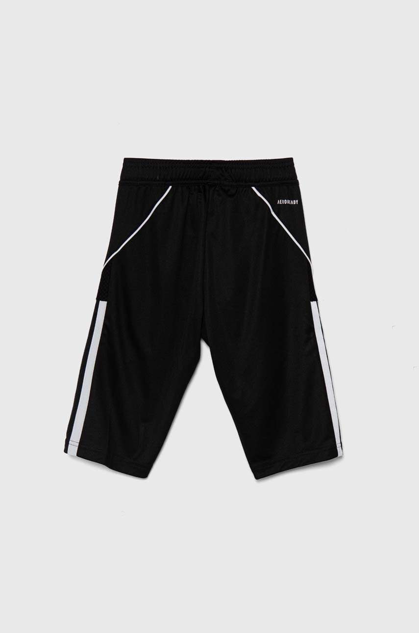 Детские шорты adidas Performance TIRO23L 3/4PNTY цвет чёрный с аппликацией регулируемая талия HS3552