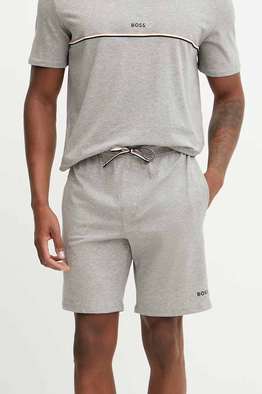 BOSS pantaloni scurți de lounge culoarea gri, 50515394 BOSS pantaloni scurți de lounge culoarea gri, 50515394