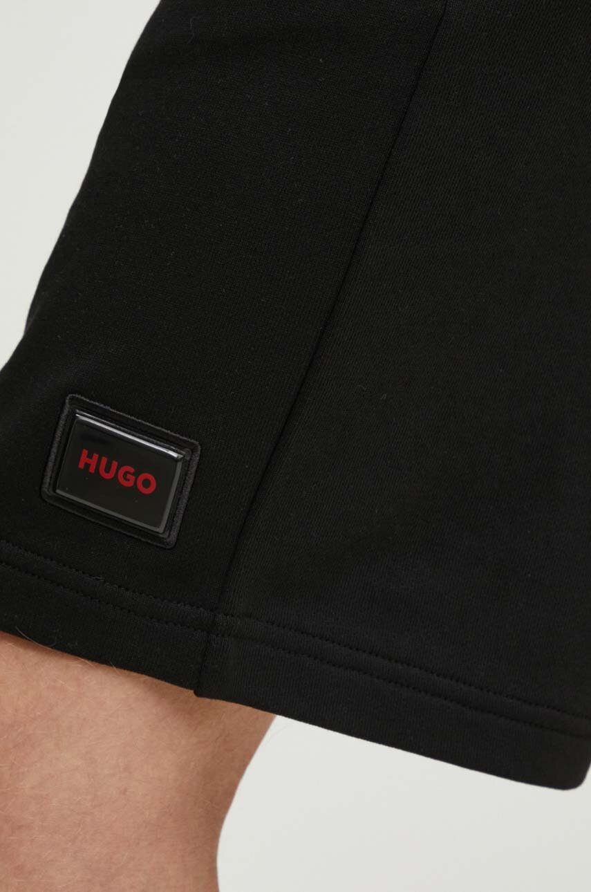 Бавовняні шорти HUGO колір чорний 50528159 